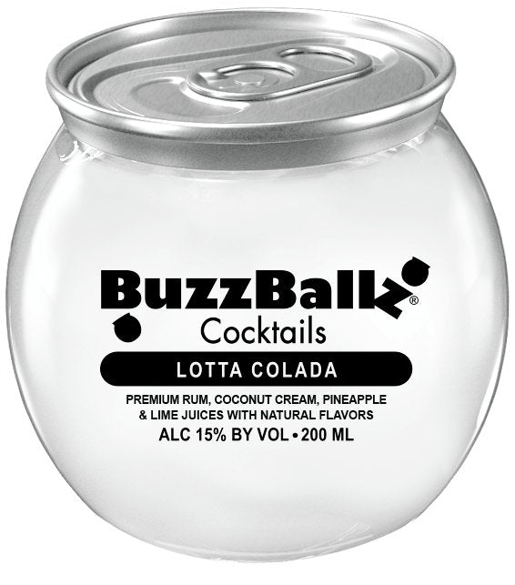 BuzzBallz Lotta Colada 24 Pack Case: Refreshing Strawberry Margarita Ready-to-Drink - BuyMyLiquor