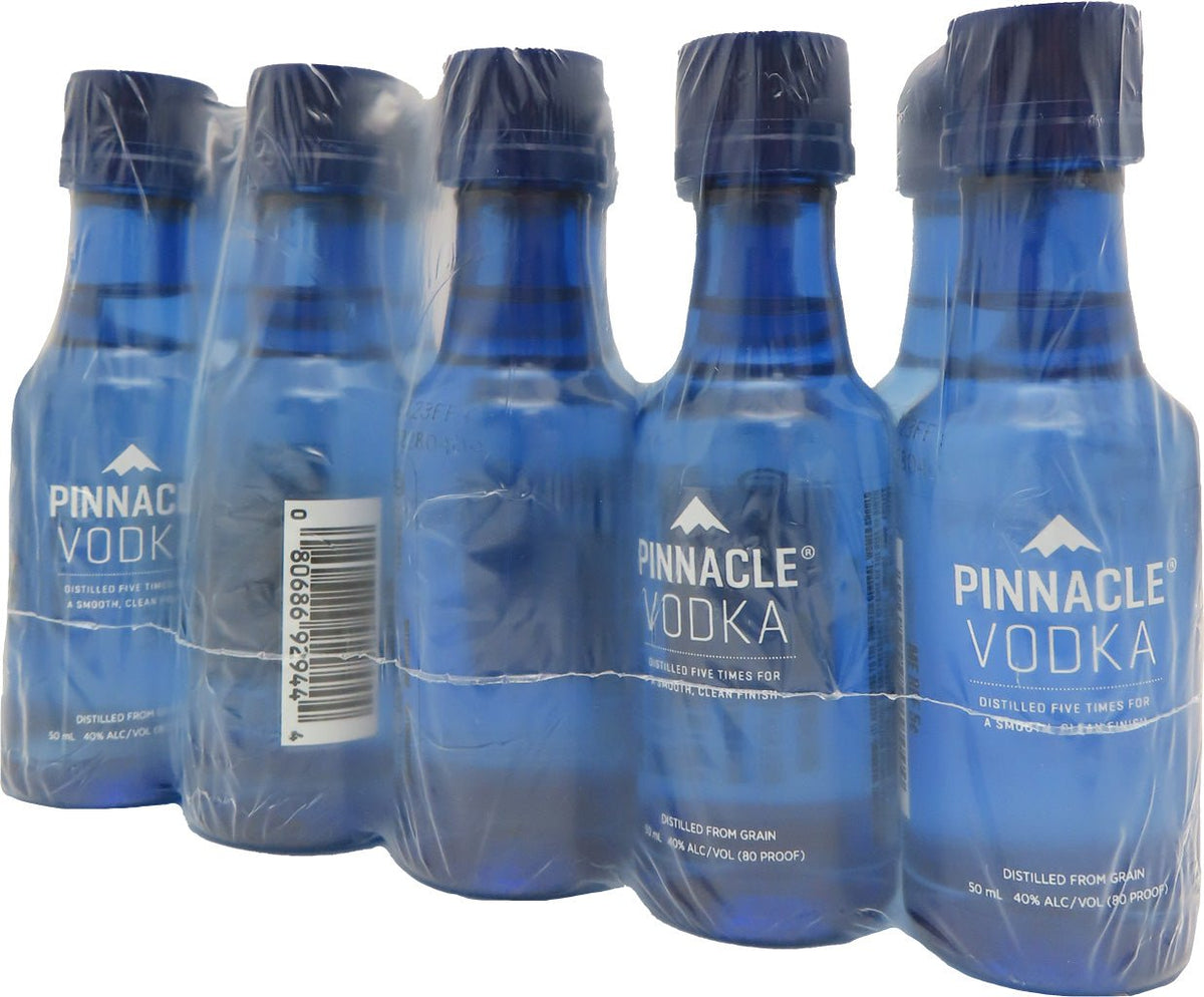 Experience the Peak of Excellence with Pinnacle Vodka 50ml 10pk - BuyMyLiquor
