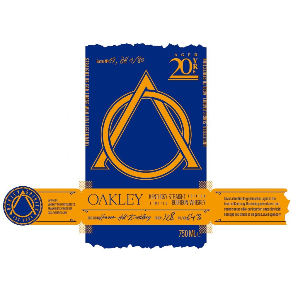 Savor the Legend: Oakley 20 Year Old Straight Bourbon Limited Edition - BuyMyLiquor