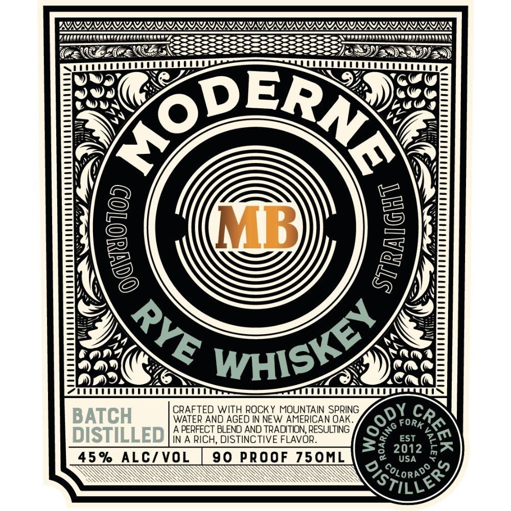 The Artistry of Woody Creek Distillers Moderne Rye Whiskey - BuyMyLiquor
