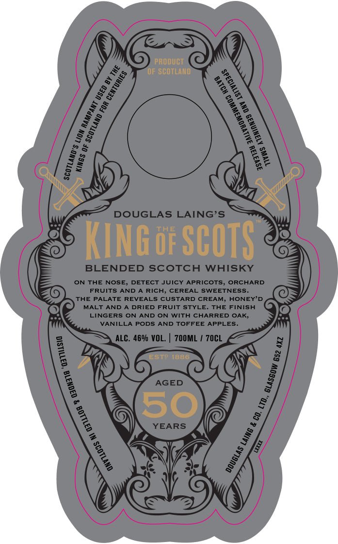 "The Majestic Elegance: Douglas Laing's King of the Scots 50-Year-Old Whisky" - BuyMyLiquor