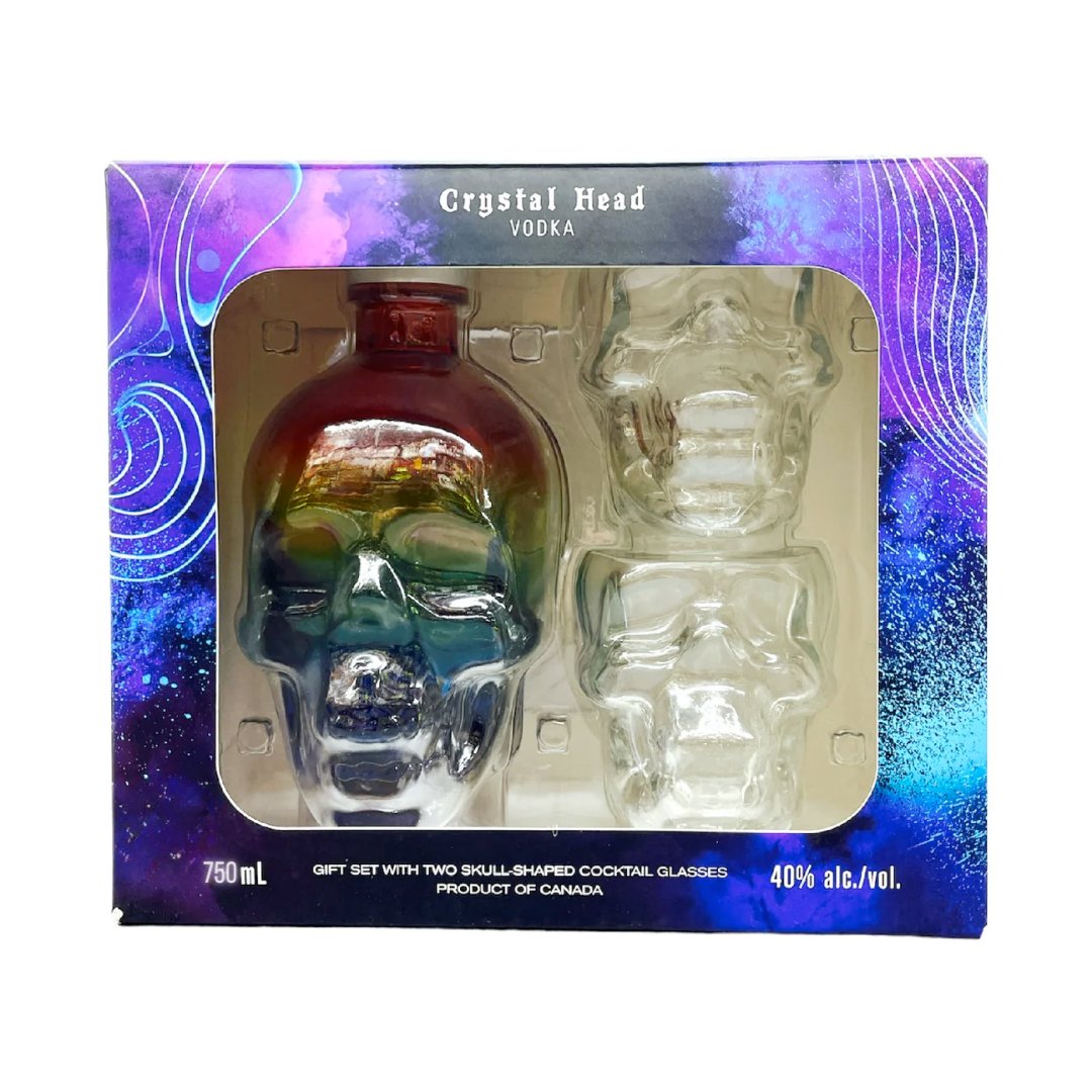Unleash Unparalleled Sophistication with Crystal Head Pride Vodka Gift Set - BuyMyLiquor