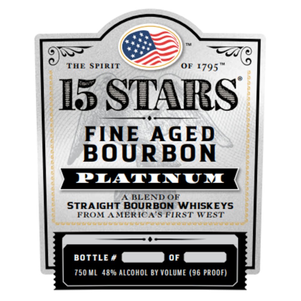 15 Stars Platinum Blended Straight Bourbon - Main Street Liquor