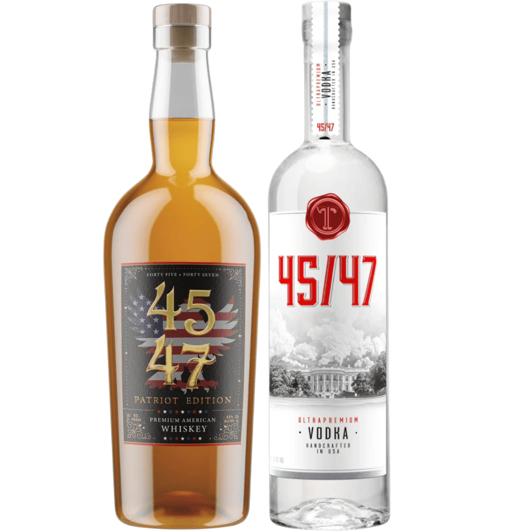 45/47 Bundle – 4547 American Whiskey Patriot Edition 750mL & T 45/47 Vodka Ultra Premium USA 700mL 4547