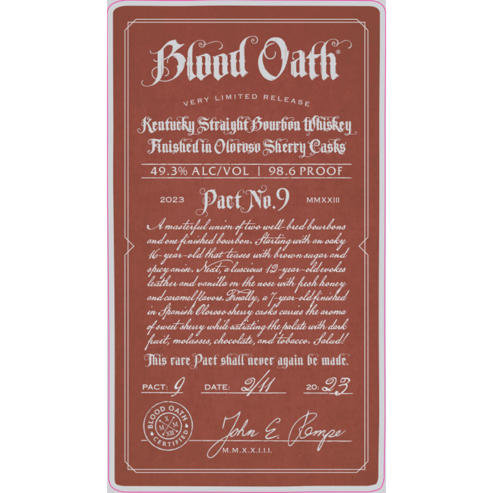 Blood Oath Pact No. 9 - Main Street Liquor