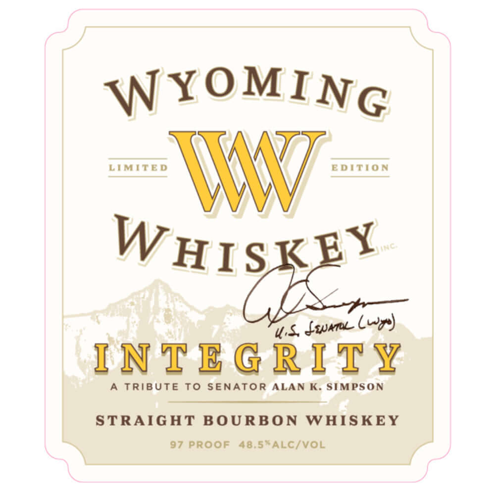 Wyoming Whiskey Integrity Straight Bourbon Wyoming Whiskey
