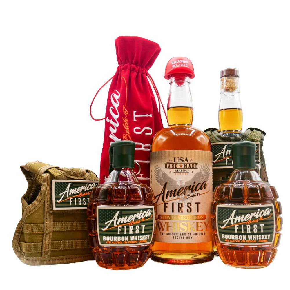 America First Straight Bourbon Whiskey 4 Pack - Main Street Liquor
