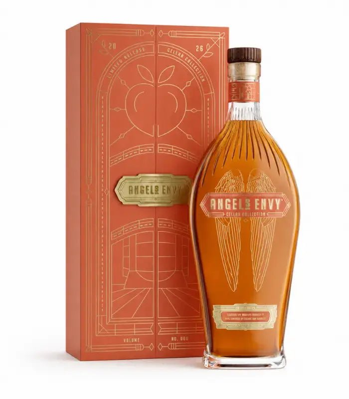 Angel’s Envy Cellar Collection Vol. 6 2026 Peach Brandy & Toasted Oak Finished Rye Whiskey (Pre-Order) - BuyMyLiquor