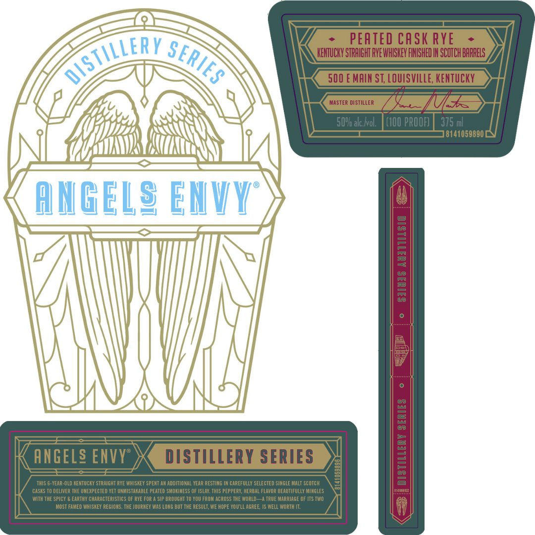 Angel’s Envy Distillery Series Peated Cask Rye 375mL Angel's Envy