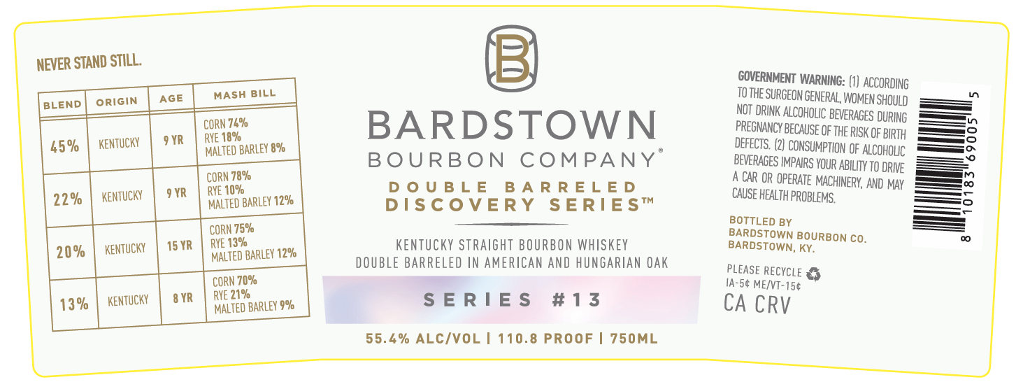 Bardstown Discovery Series 13 Double Barreled Bourbon Bardstown Bourbon Company