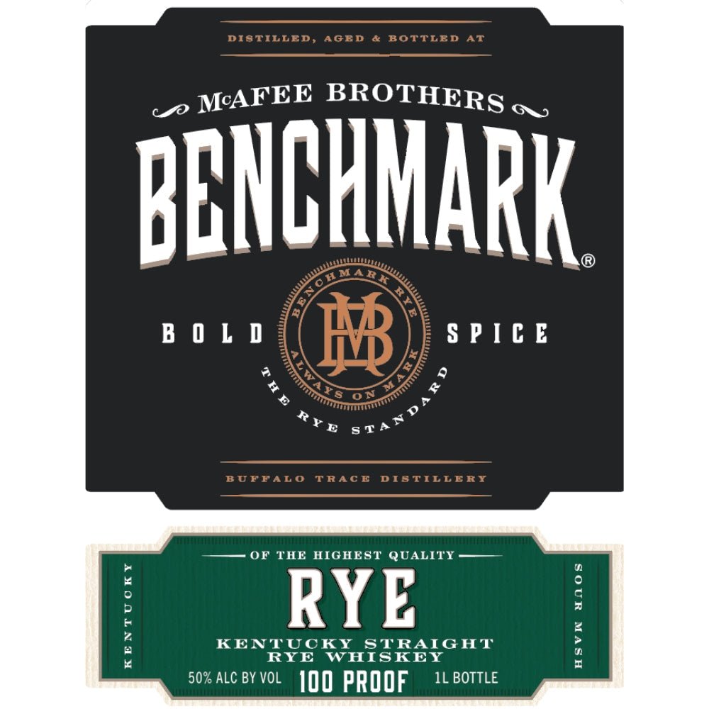 Benchmark Rye Whiskey 1L 100 Proof - Main Street Liquor