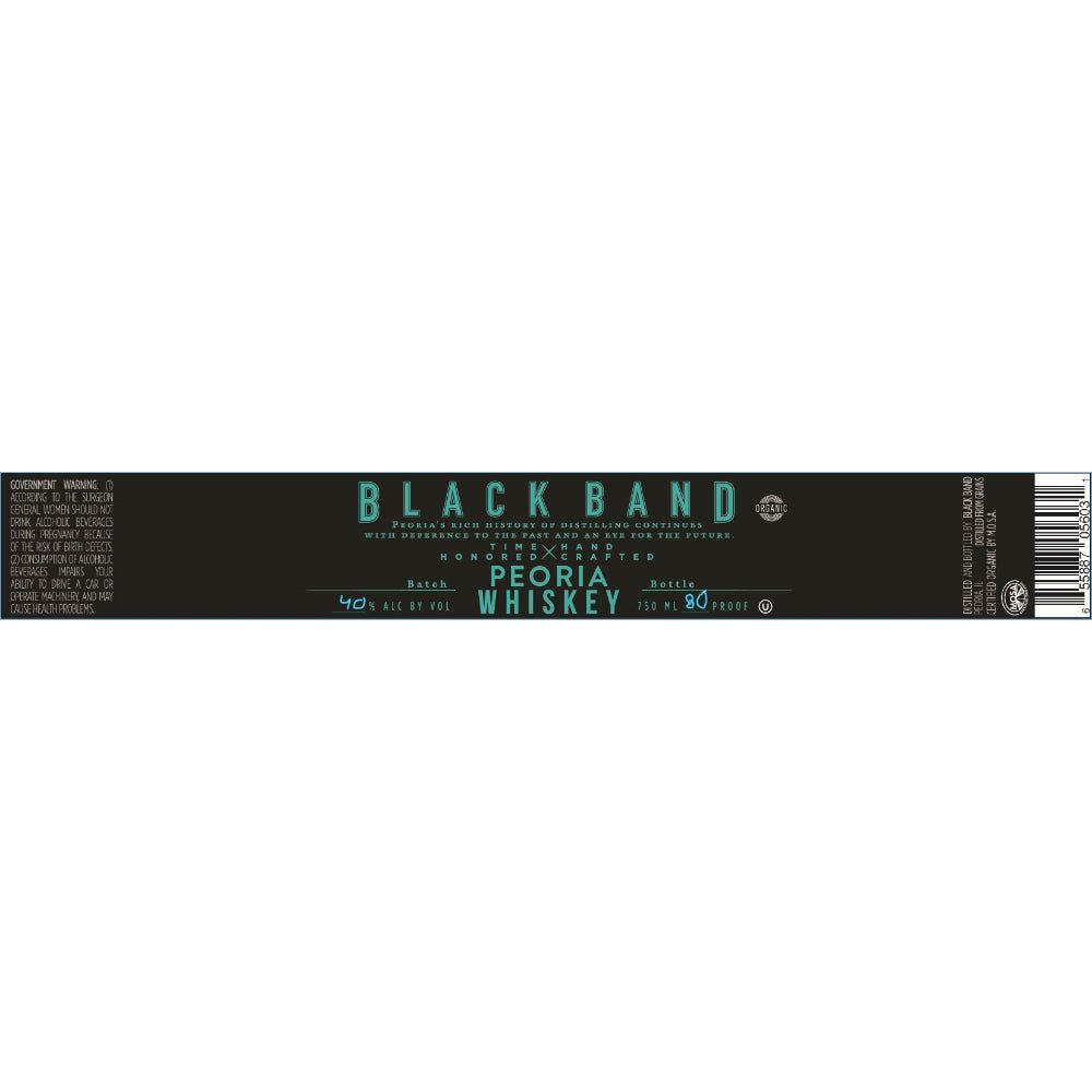 Black Band Peoria Whiskey - Main Street Liquor