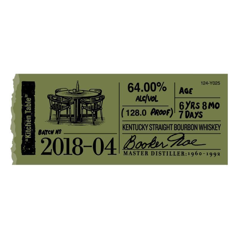 Booker's Bourbon Batch 2018-04 "Kitchen Table" - Main Street Liquor