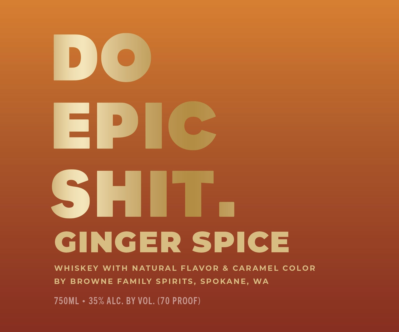 Browne Do Epic Shit Ginger Spice Whiskey - Main Street Liquor