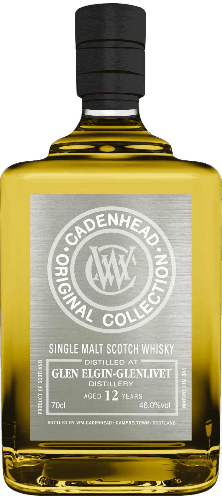 Cadenhead’s Glen Elgin-Glenlivet 12 Year Old Single Malt Scotch Whisky WM Cadenhead