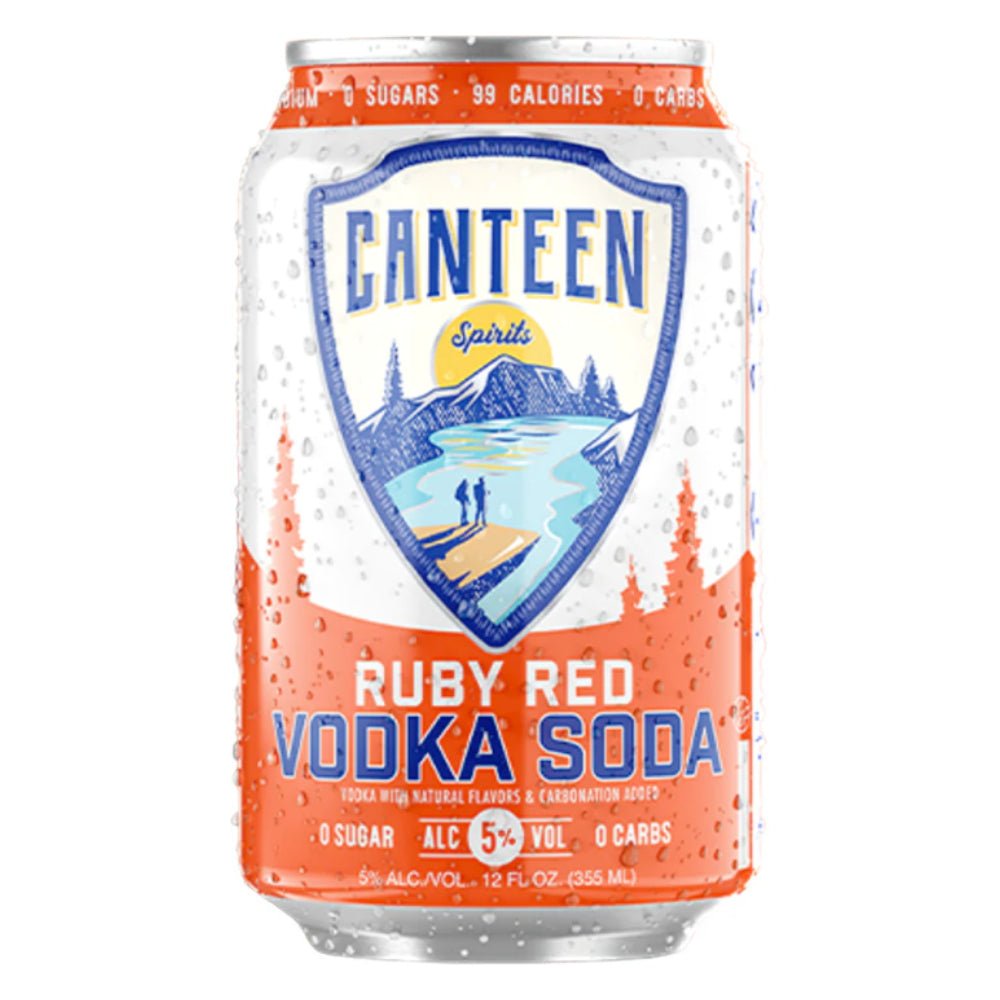 Canteen Ruby Red Grapefruit Vodka Soda 6pk - Main Street Liquor
