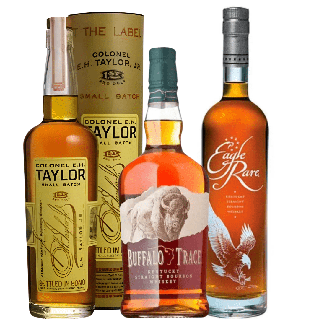 Colonel E.H. Taylor, Jr. Small Batch, Buffalo Trace & Eagle Rare 700mL Bourbon Bundle - BuyMyLiquor