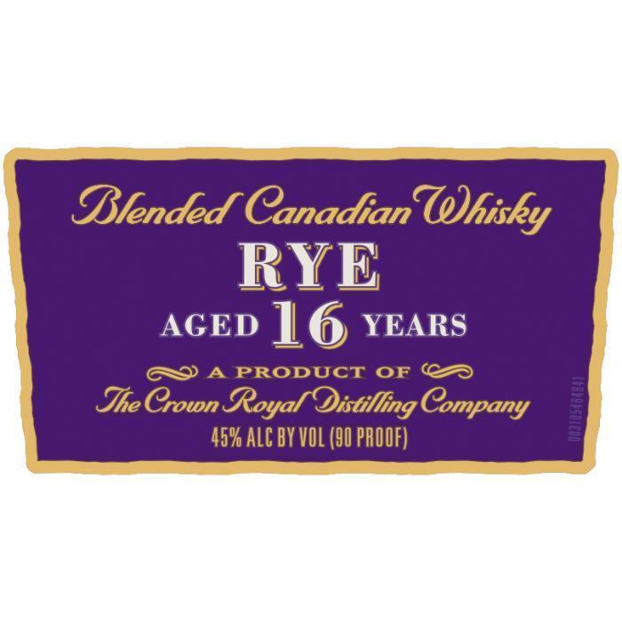 Crown Royal Noble Collection 16 Year Old Rye - Main Street Liquor