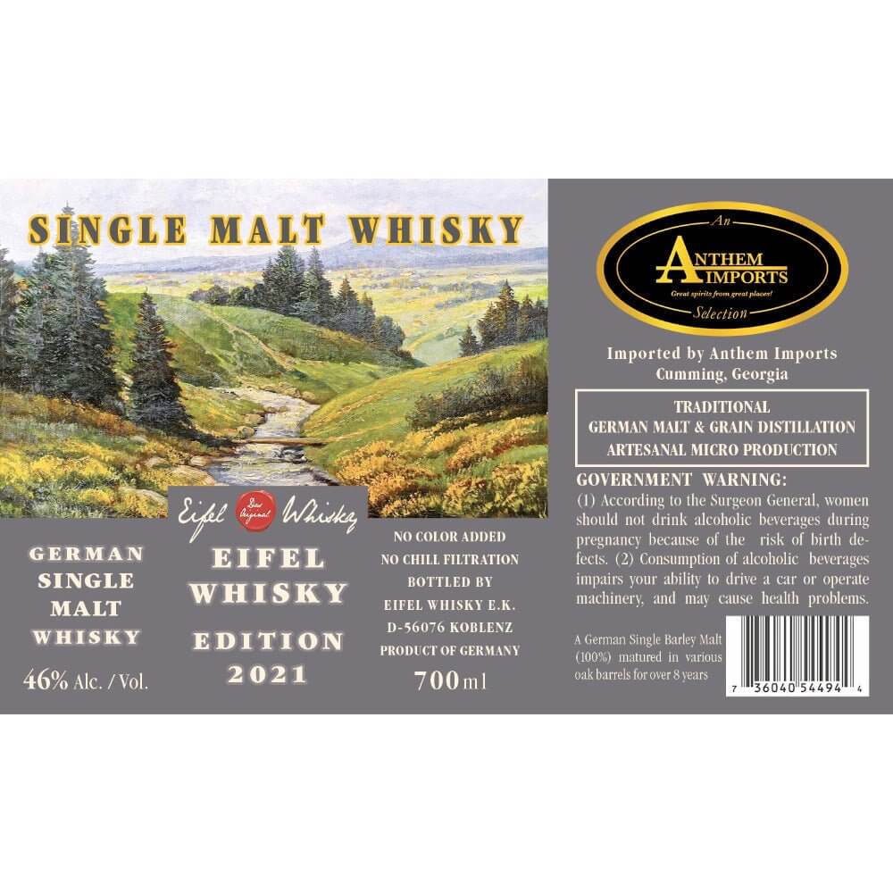 Eifel German Single Malt Whisky 2021 Edition - Main Street Liquor