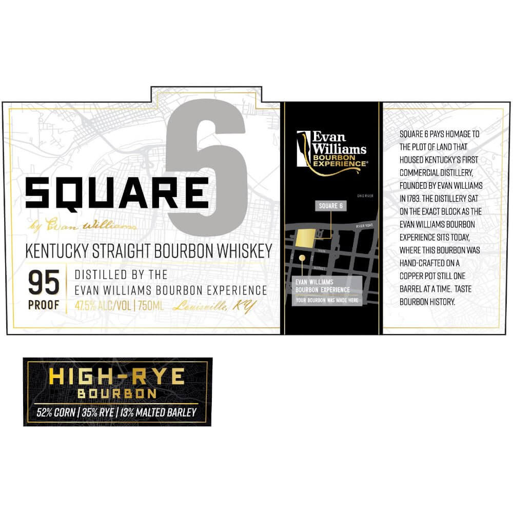 Evan Williams Square 6 Bourbon Whiskey - Main Street Liquor