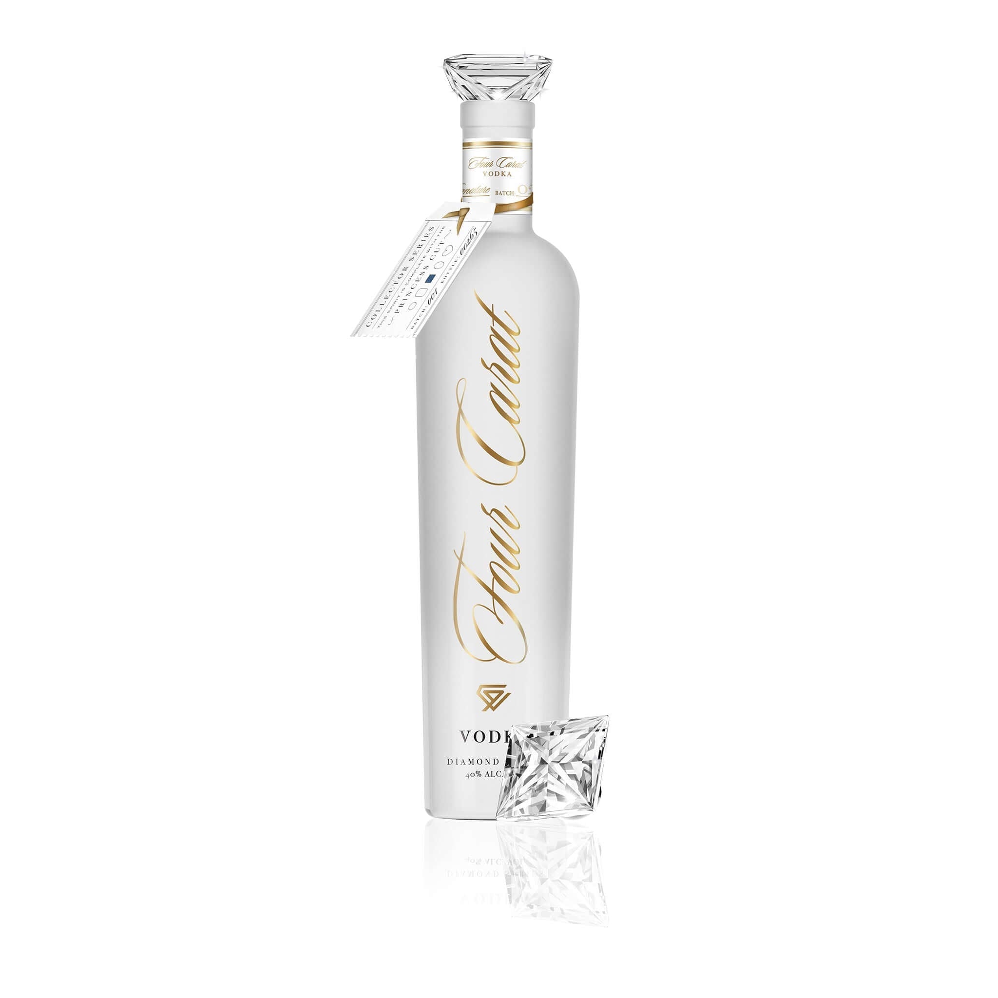 Four Carat Vodka Collectors Edition With Diamond Cut Closure (Full Set) - Main Street Liquor