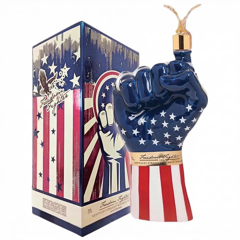 Freedom Fighter 6 Year Kentucky Straight Bourbon Patriotic Fist Decanter 700mL - Main Street Liquor