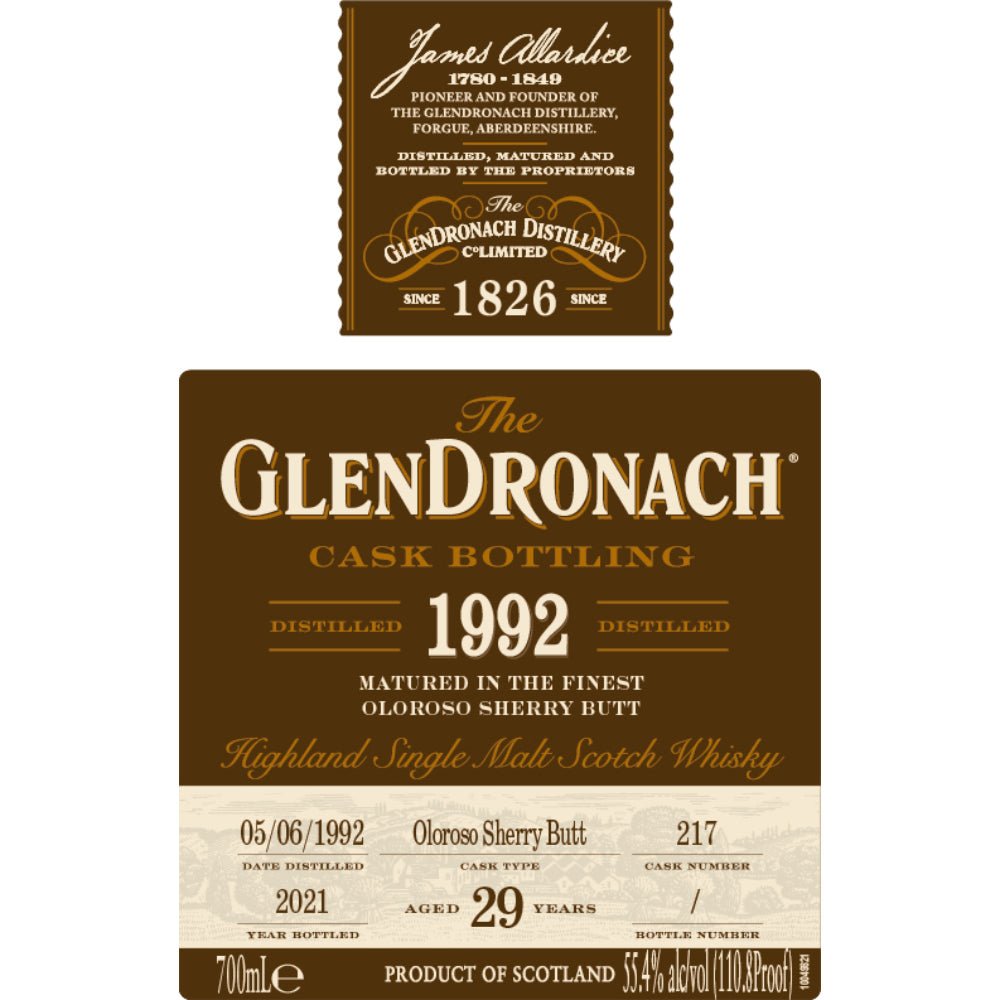 GlenDronach 29 Year Old 1992 Cask #217 - Main Street Liquor