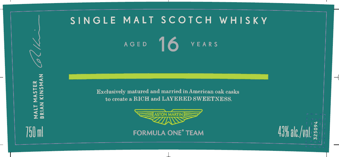 Glenfiddich 16 Year Aston Martin Formula One Edition Single Malt Scotch Whisky Glenfiddich