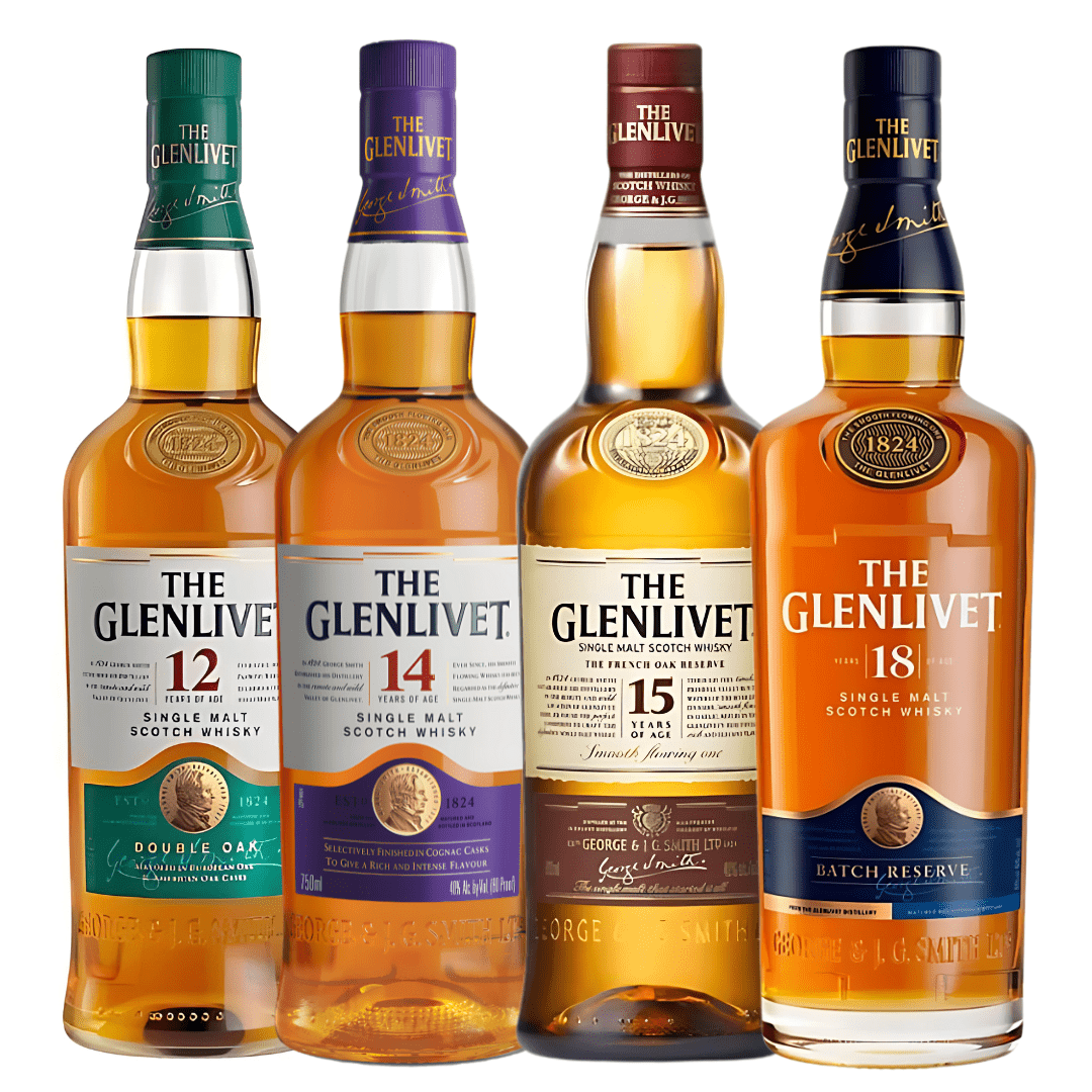 Glenlivet Legacy Series Bundle: 12, 14, 15 & 18 Year Old Collection The Glenlivet