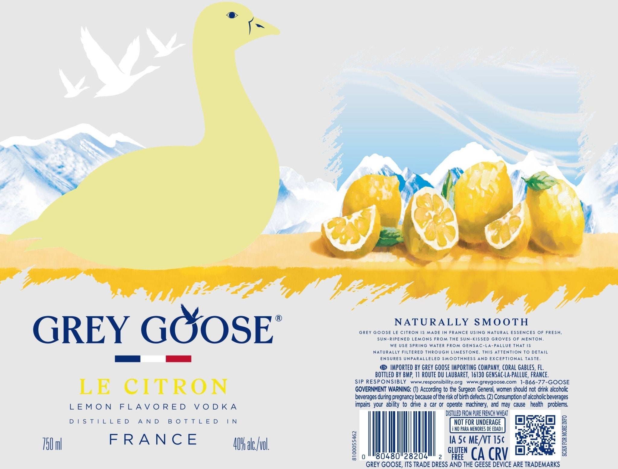 Grey Goose Le Citron Lemon Flavored Vodka Grey Goose Vodka