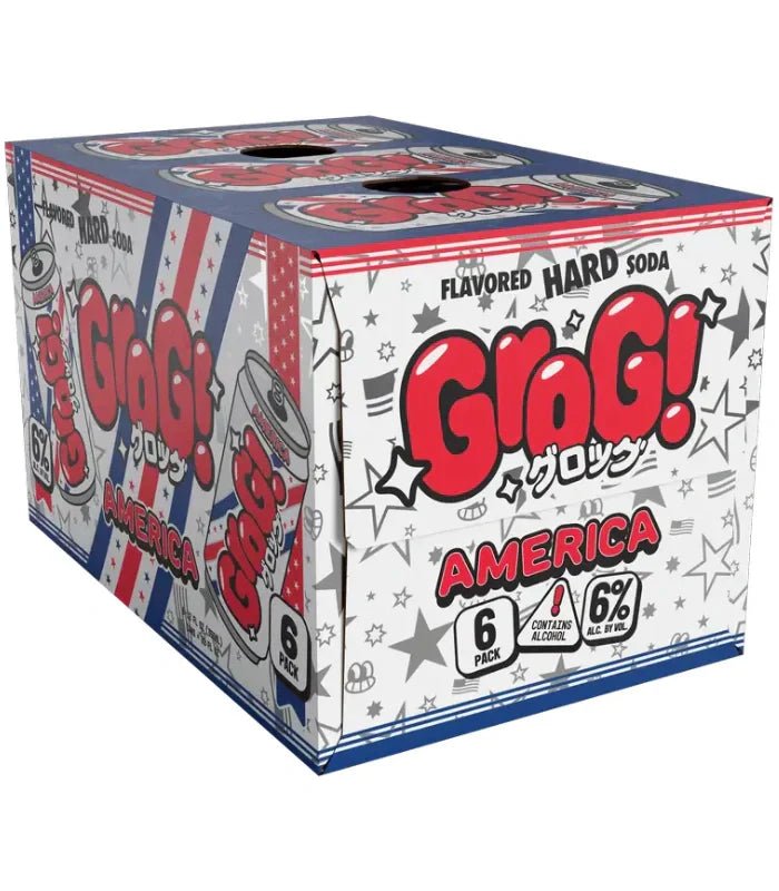 Grog! America Flavored Hard Soda 6-Pack - Main Street Liquor