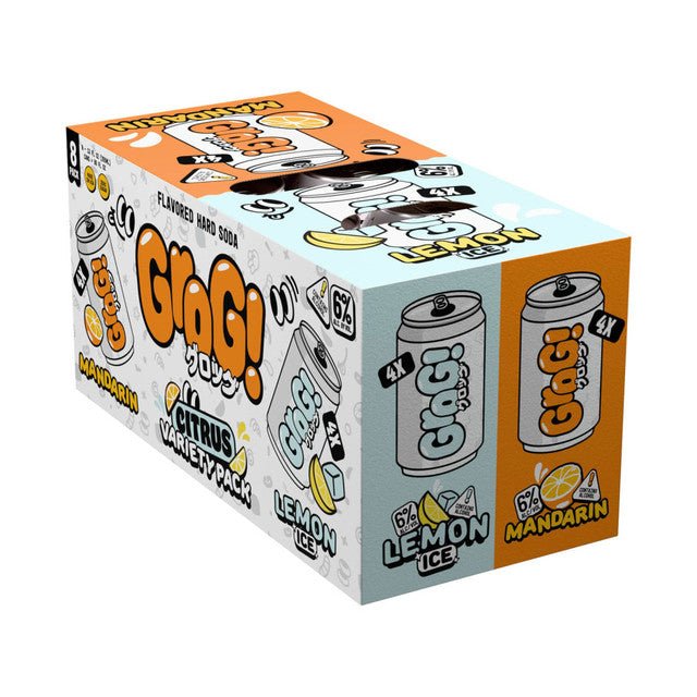 DJ PEPE GROOVIN' シリーズ全12巻セット Grog! Flavored Hard Soda Citrus Variety Pack 8 Pack - BuyMyLiquor