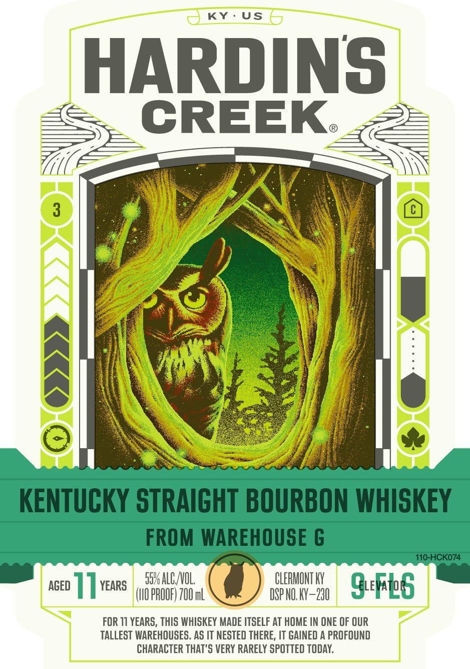 Hardin’s Creek Kentucky Straight Bourbon Warehouse G, 11 Year, 110 Proof Hardin's Creek