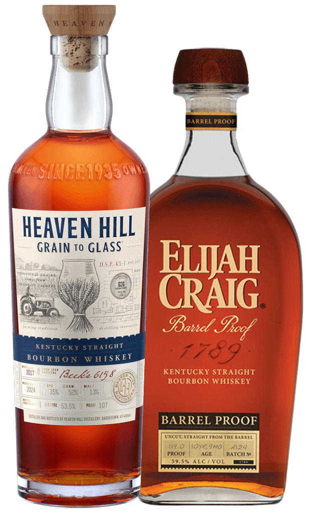 Heaven Hill Grain to Glass Bourbon & Elijah Craig A124 Combo 750ml - BuyMyLiquor