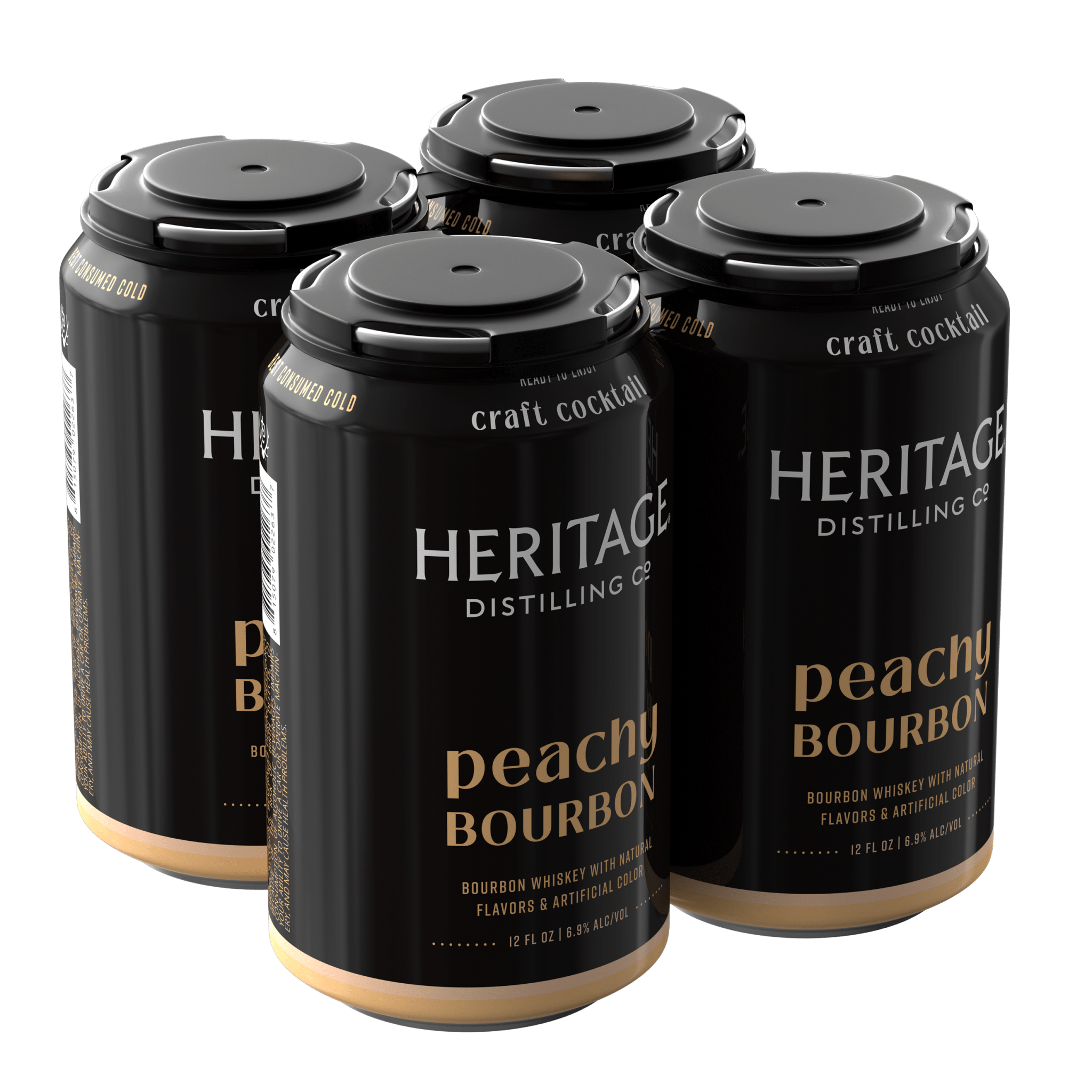 Heritage Distilling Co Peachy Bourbon 4 Pack Cans Heritage Distilling