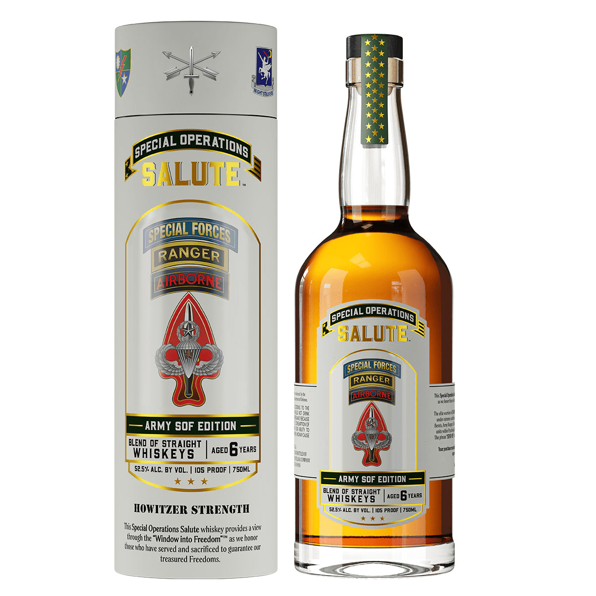 ウイスキー  SALUTE Special Operations Salute™ Whiskey - Army SOF Edition - BuyMyLiquor