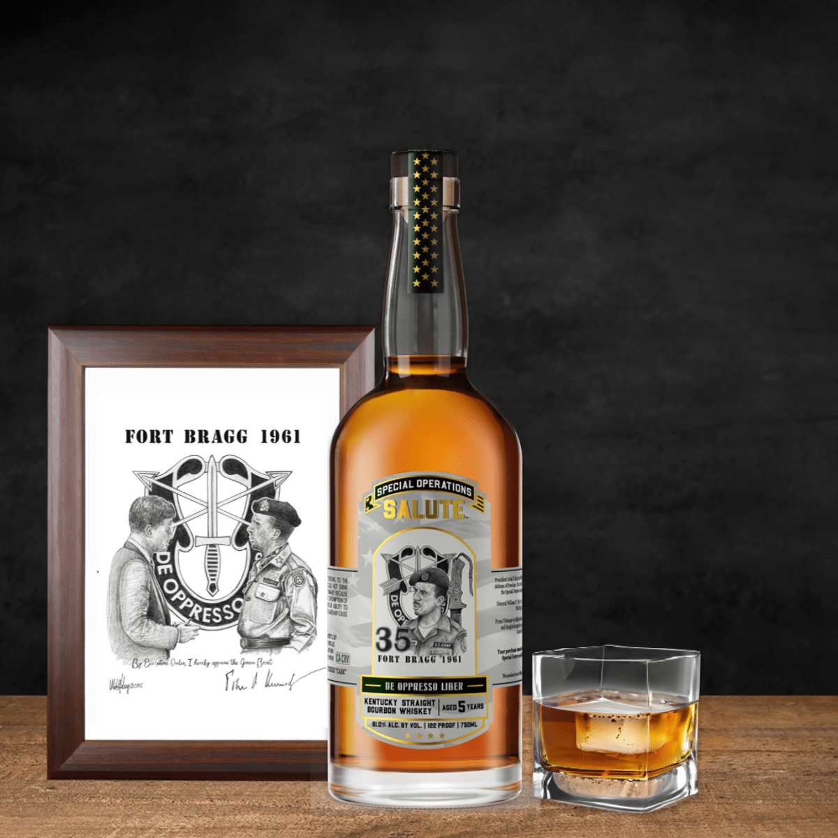 Heritage Distilling Co Special Operations Salute™ Whiskey - De Oppresso Liber Edition Heritage Distilling