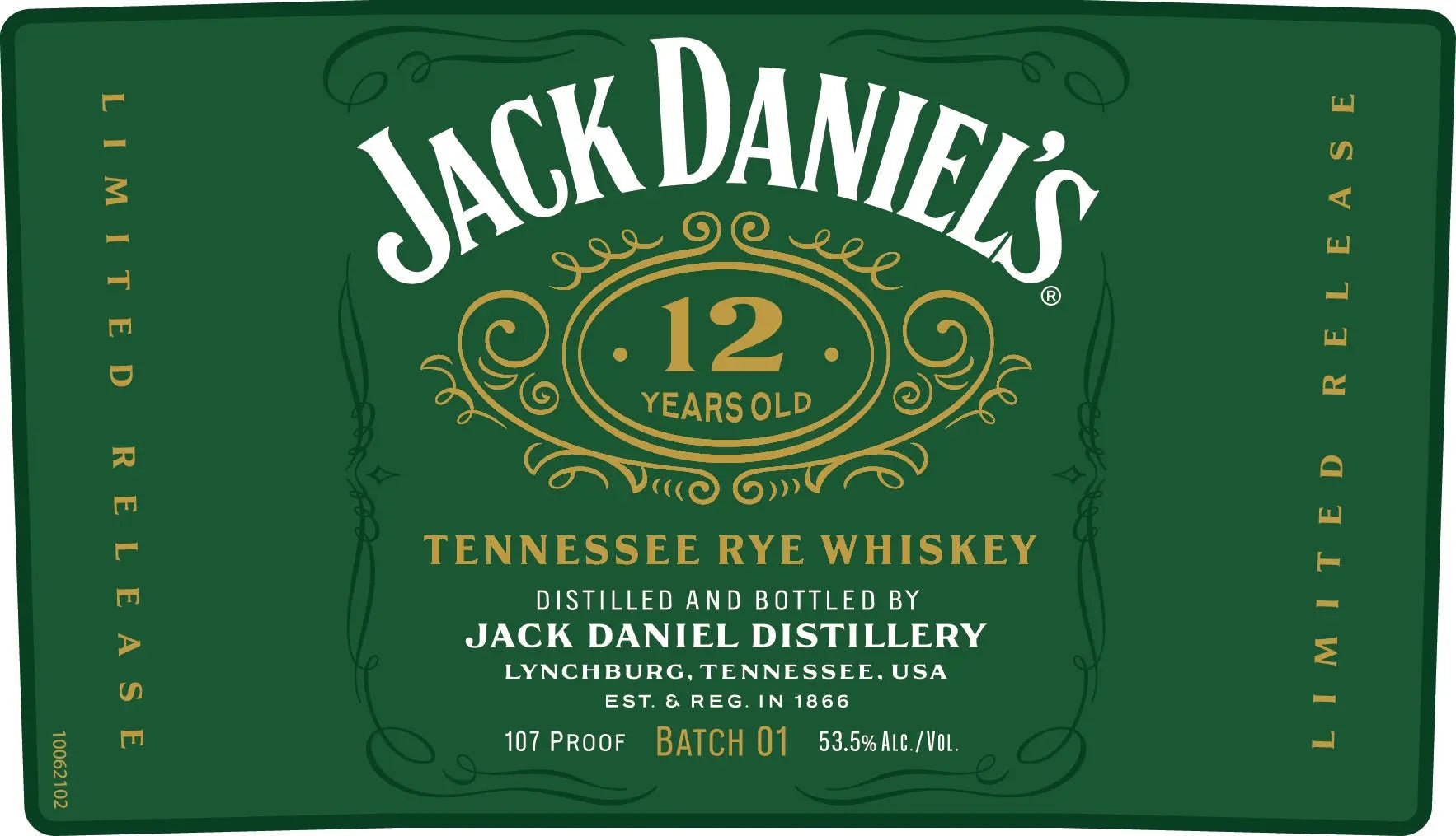 Jack Daniel’s 12 Year Old Tennessee Rye Whiskey Batch 01 700mL - Main Street Liquor