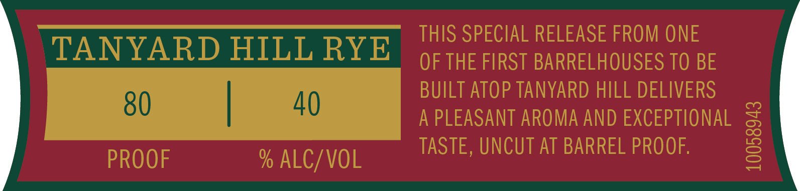 Jack Daniel’s Single Barrel Special Release Tanyard Hill Rye 2025 Jack Daniel's