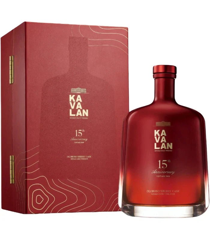 Kavalan 15th Anniversary Oloroso Sherry Cask Single Malt Whisky - Main Street Liquor