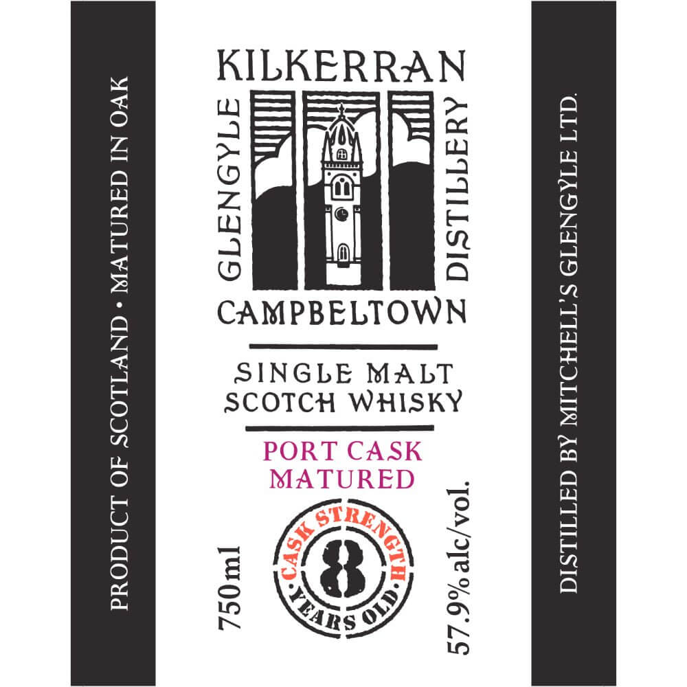 Kilkerran 8 Year Old Cask Strength Port Cask Matured - Main Street Liquor