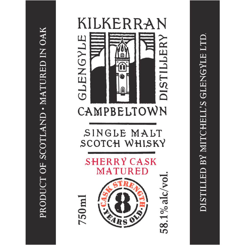 Kilkerran 8 Year Old Cask Strength Sherry Cask Matured - Main Street Liquor