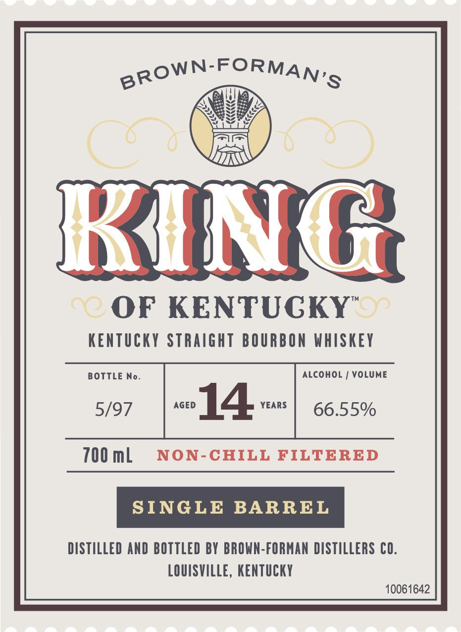 King of Kentucky 14 Year Single Barrel Kentucky Straight Bourbon Whiskey 700mL - Main Street Liquor