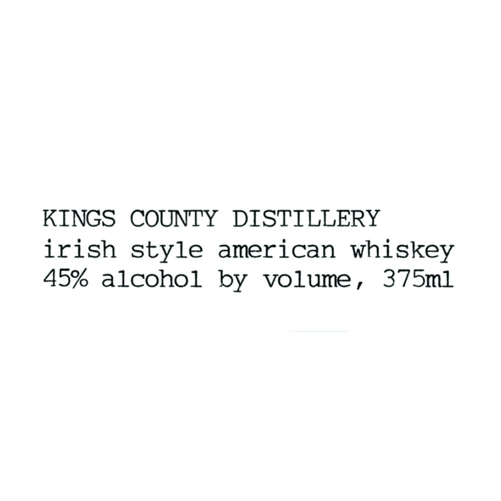 Kings County Irish style American whiskey 375mL - Main Street Liquor