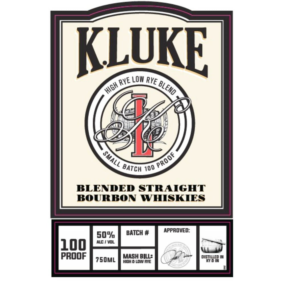 K.Luke Blended Straight Bourbon Whiskies - Main Street Liquor