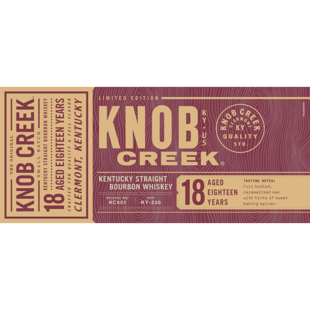 Knob Creek 18 Year Old Bourbon Limited Edition - Main Street Liquor