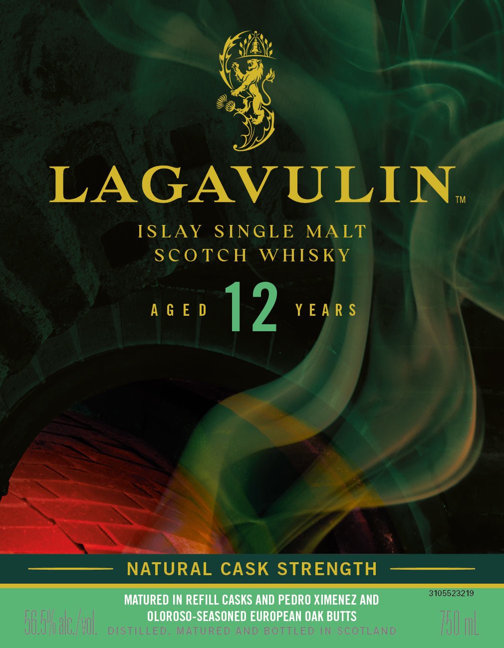 Lagavulin 12 Year Old Natural Cask Strength Islay Single Malt Scotch Whisky Lagavulin