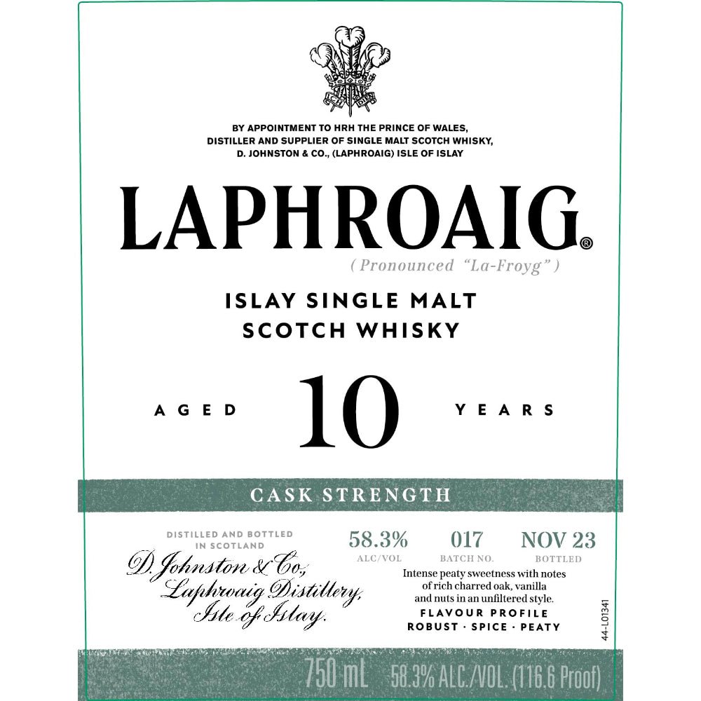Laphroaig 10 Year Old Cask Strength Batch 017 - Main Street Liquor