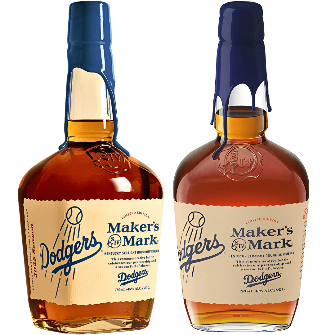 Maker's Mark Los Angeles Dodgers 2025 Limited Edition Kentucky Straight Bourbon Whiskey Maker's Mark