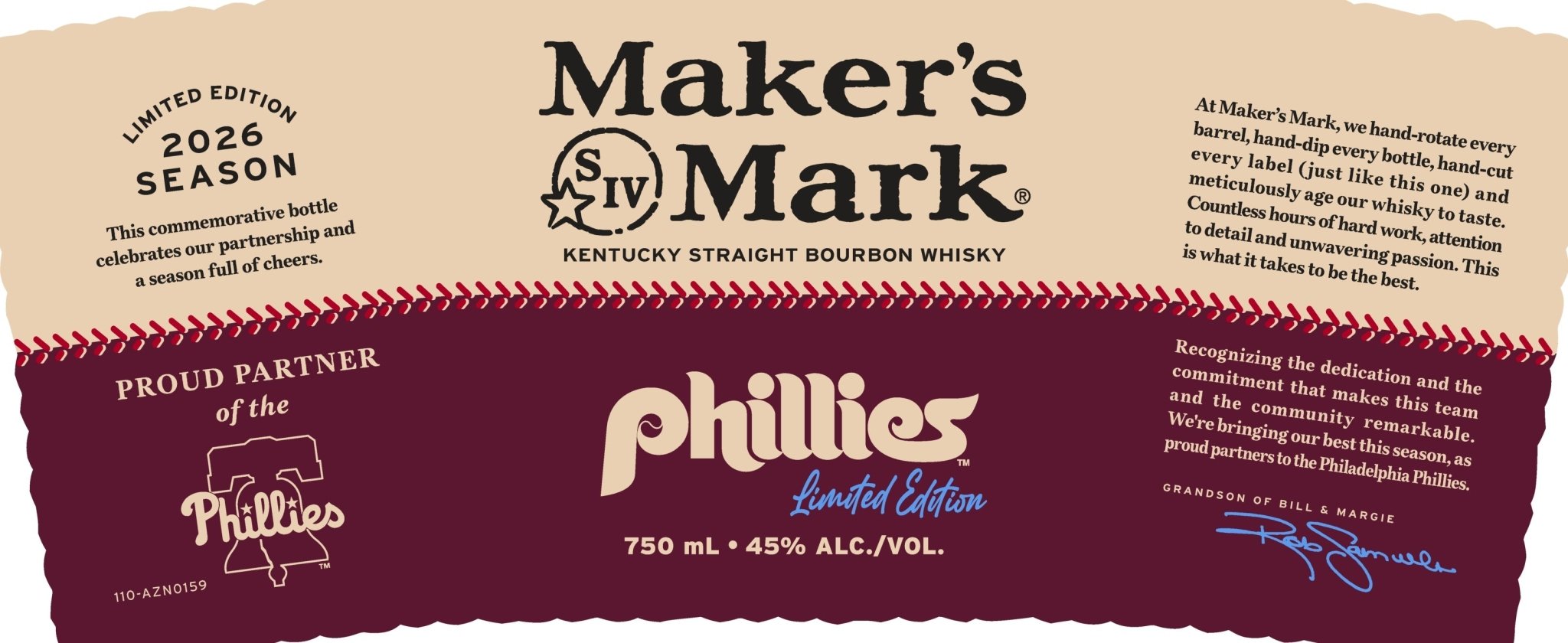 Maker’s Mark x Philadelphia Phillies Limited Edition 2026 Kentucky Straight Bourbon Whiskey - Main Street Liquor